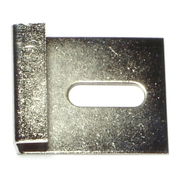 Midwest Fastener 1" x 1-1/4" x 21 Gauge Zinc Plated Steel Mirror Clips 1 12PK 66212